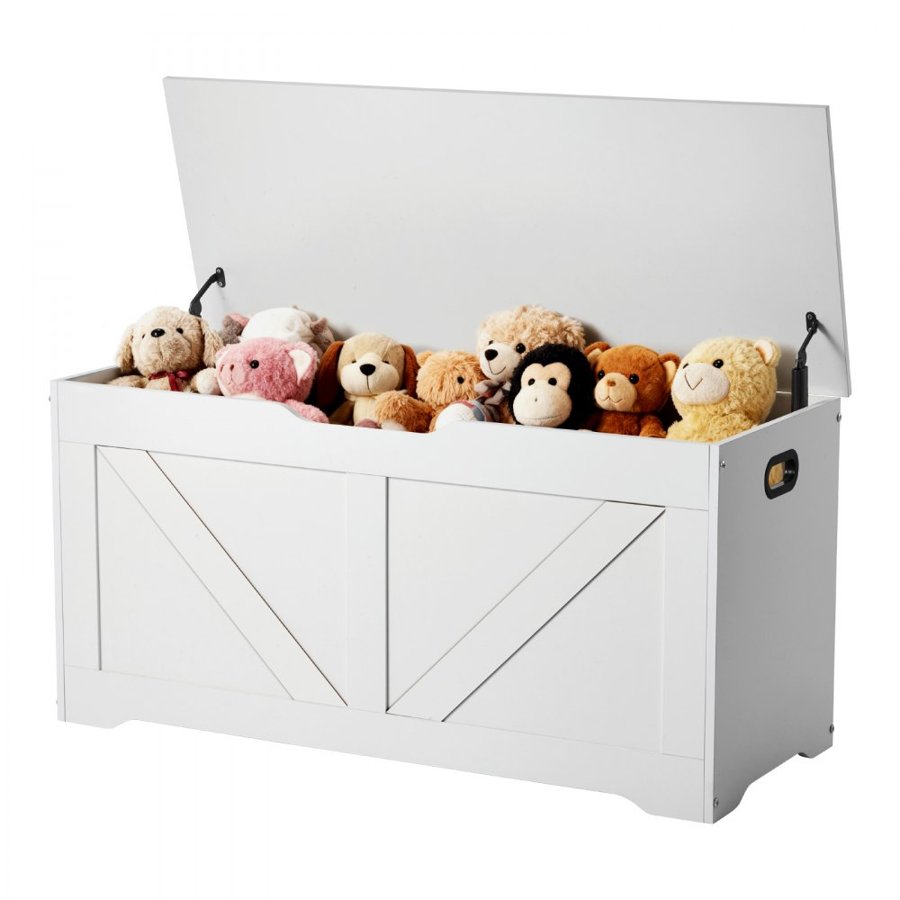 VEVOR Large Wooden Toy Chest – 38.98" × 15.55" × 18.9"