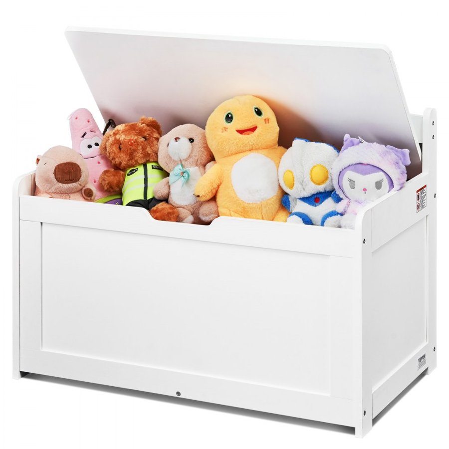 VEVOR Wooden White Toy Chest - 32.68 x 17.91 x 24.02" Large