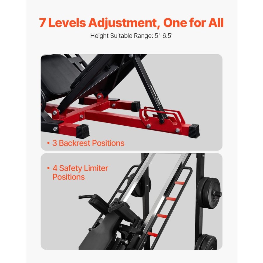 VEVOR Leg Day Workout Equipment for Quads, Glutes, Calves