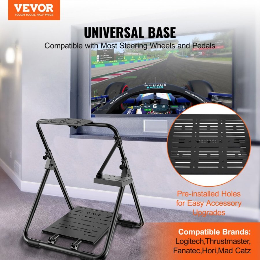 VEVOR Foldable Racing Wheel Stand – Universal Fit, Flexible