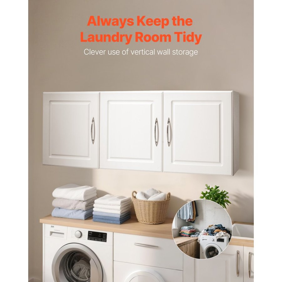 VEVOR Wall Cabinets for Laundry Room – 12.44" x 54" x 20.31"