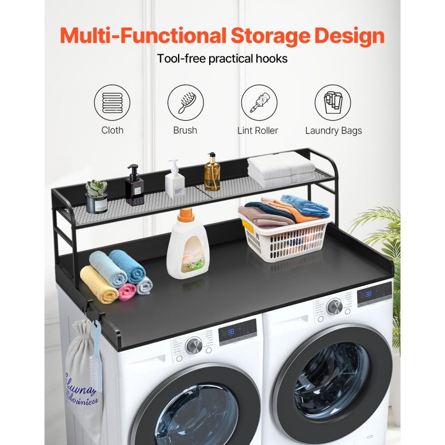 VEVOR Wood Cover for Washer and Dryer – 54" x 27" Countertop