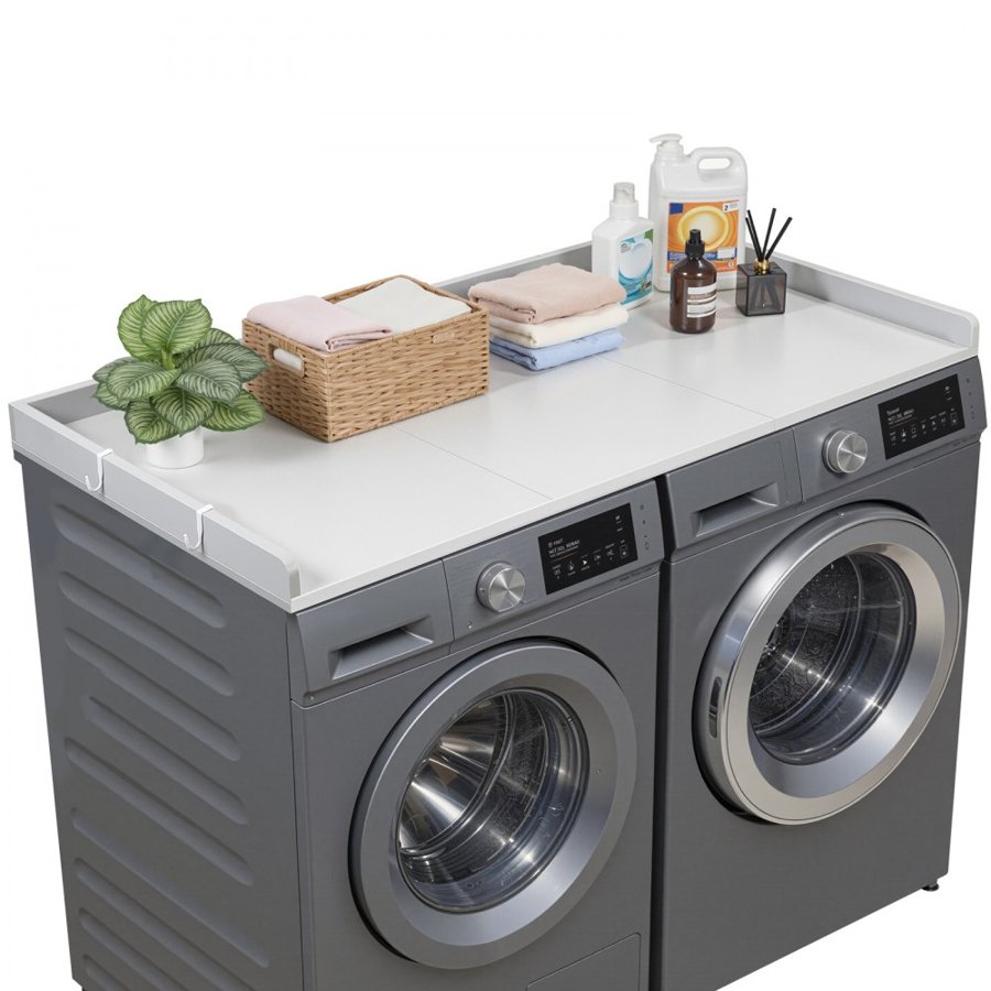VEVOR Wood Washer Dryer Countertop – 137×69.9 cm, Gray