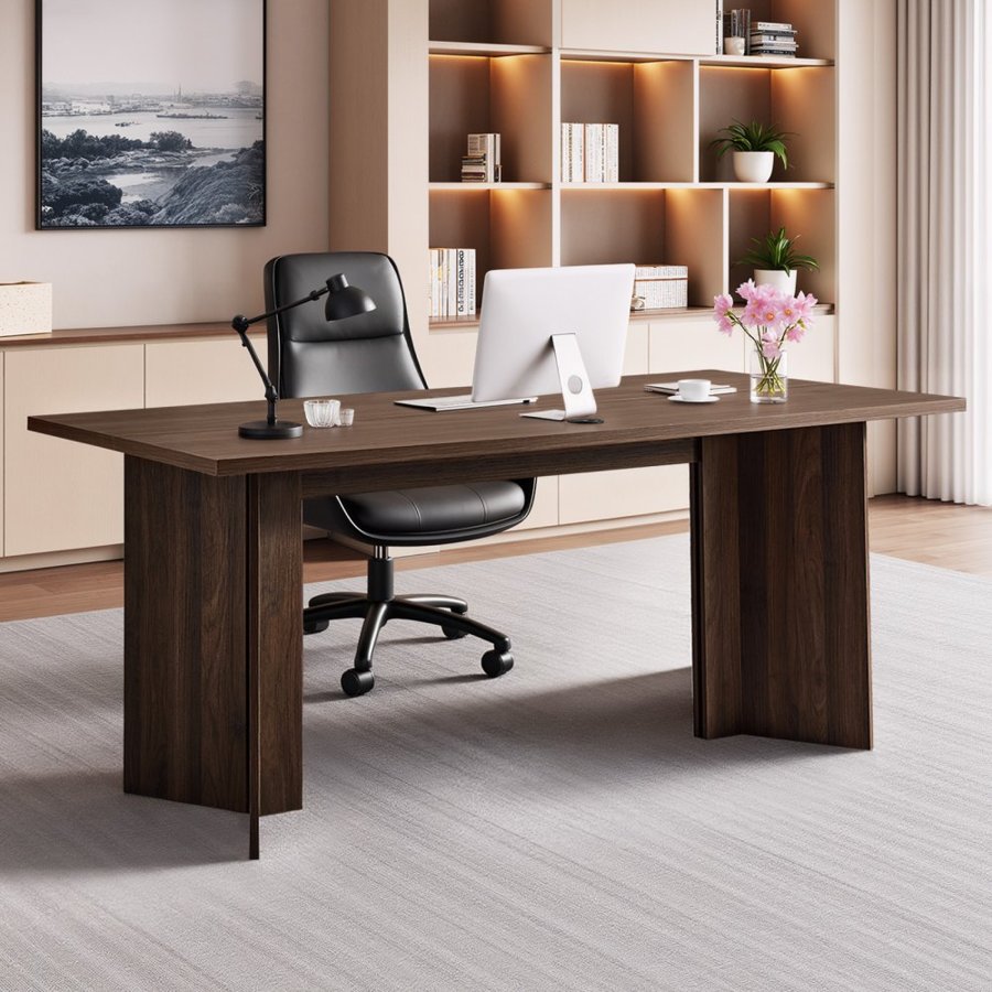 VEVOR Modern Wood Executive Desk – 63 × 31.5 Inch, 250 LBS