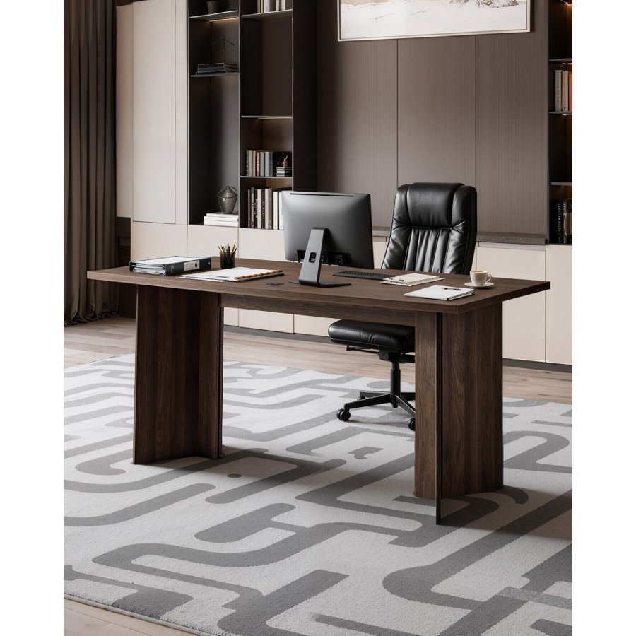 VEVOR Modern Wood Executive Desk – 63 × 31.5 Inch, 250 LBS