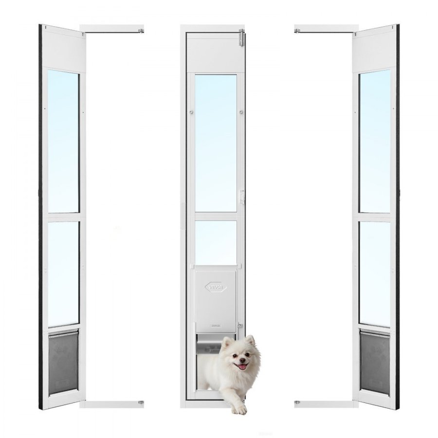 VEVOR Medium Dog Door for Sliding Glass Door – 40 lbs, PVC