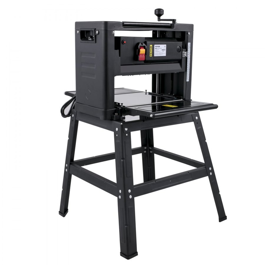 VEVOR Thickness Planer 330 mm(13-Inch) Benchtop Planer 2000W Wood Planer 8000 rpm Woodworking Planer 10 AMP Wood Planer Foldable 6m/min Planing Speed with Iron Stand Dust Exhaust for Woodworking Wooden Plank