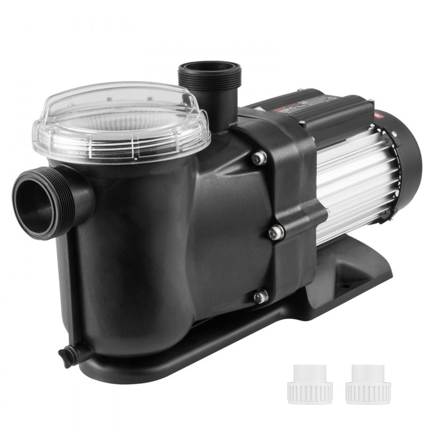 VEVOR Above Ground Pool Pump, 1118W(1.5HP), 378 L/min((100 GPM) Max. Flow Single Speed Swimming Pool Pump, 220V 2850RPM 15M Max. Head Lift Pool Pump with Filter Basket, for Above Ground Pools Hot Tubs Spas, UL Certified