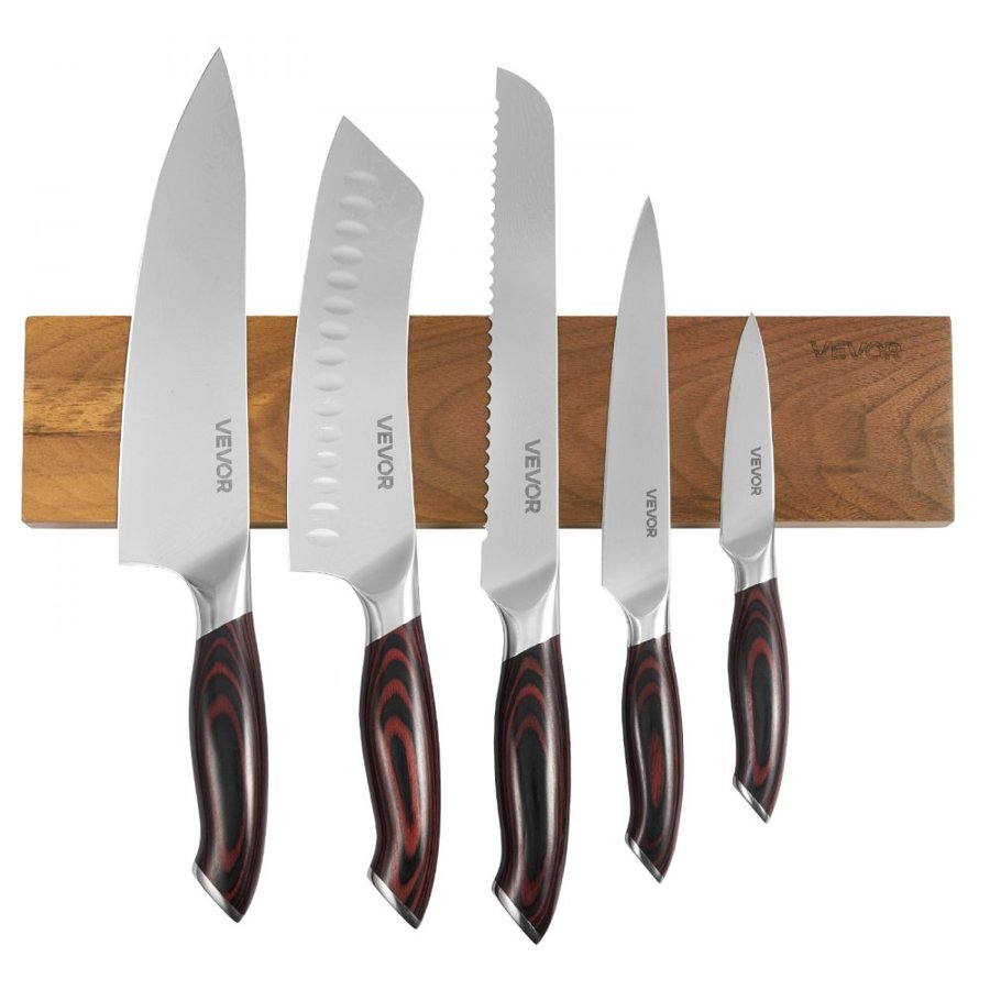 VEVOR 6 Piece Kitchen Knife Set – 5 Knives, 8 Inch