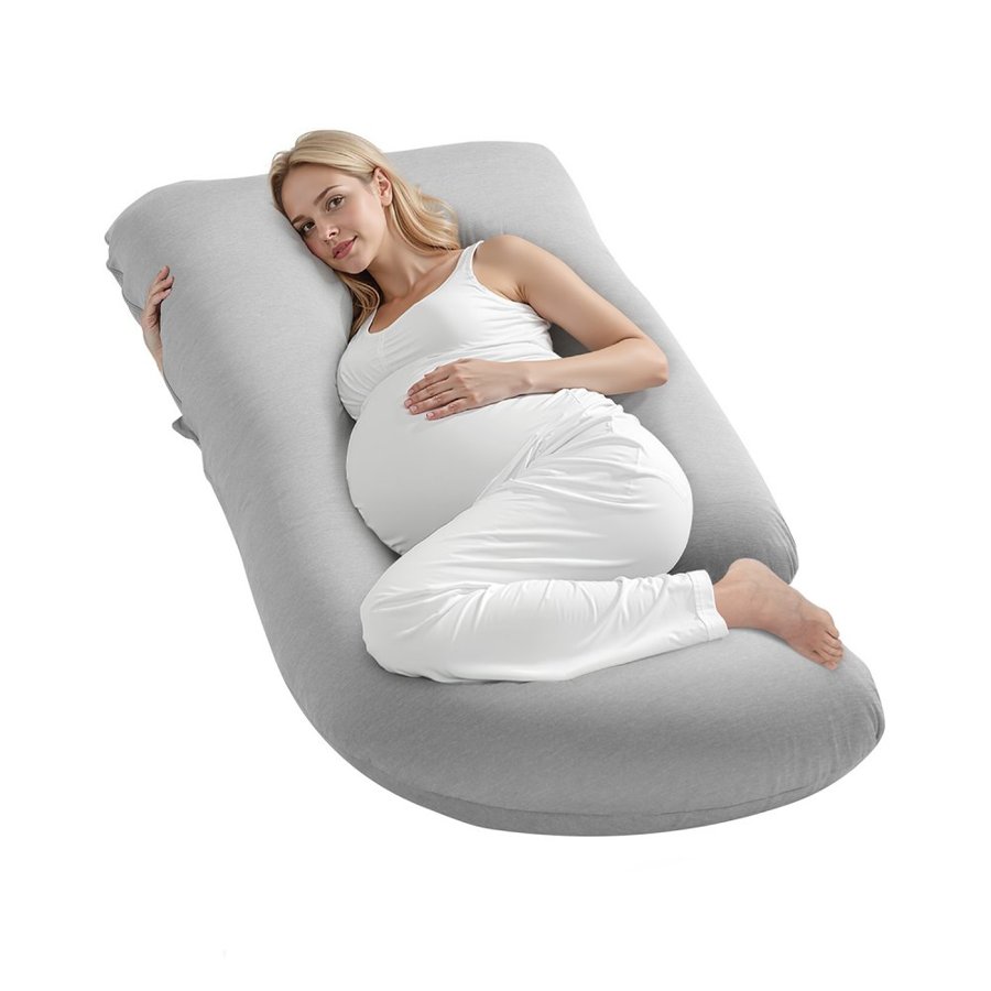 VEVOR Pregnancy Pillow, G-Shaped Maternity Pillow, Full-Body Support Pillow with Removable & Washable Cover, Soft and Breathable Pregnancy Body Pillows for Back, Belly, Hips, Legs Relief