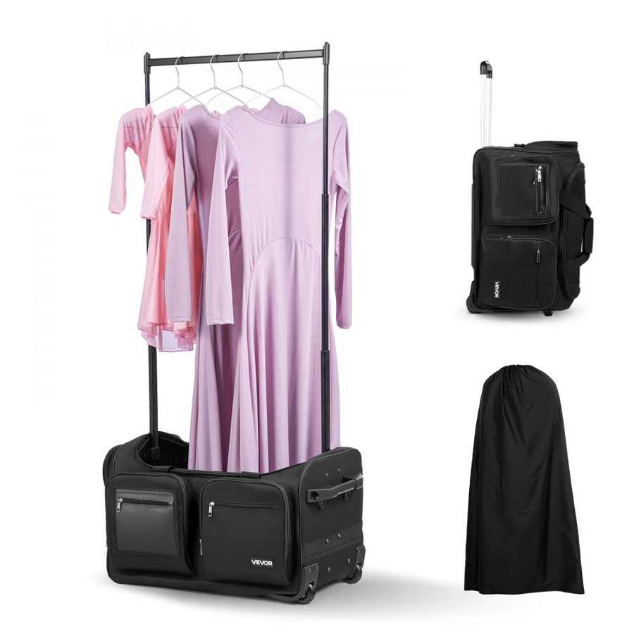 VEVOR Dance Duffel Bag with Garment Rack – 23", 600D Oxford