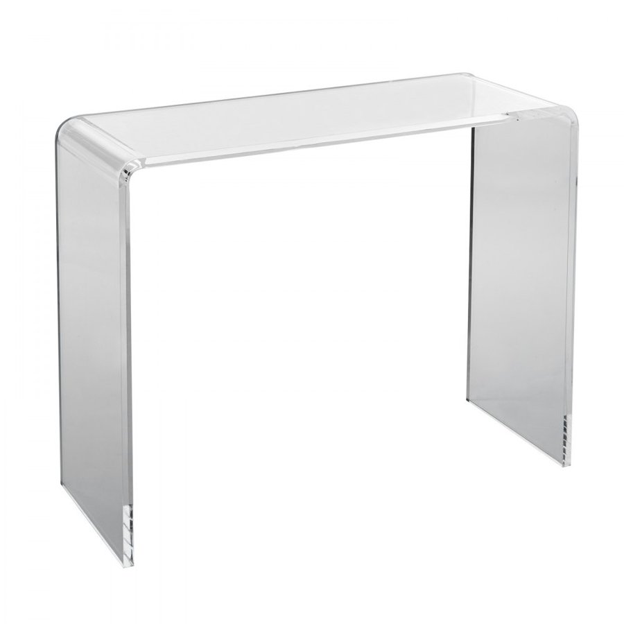 VEVOR Acrylic Console Table, Clear Acrylic End Table, Transparent Acrylic Side Table 37.95x15x29.13 inch, for Foyer, Living Room, Dining Room