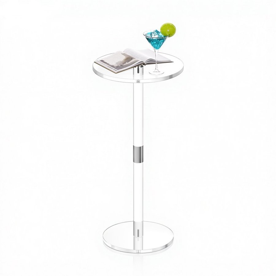 VEVOR Acrylic Drink Table – 10x10x21.3 in, 2.6 lbs / 1.2 kg