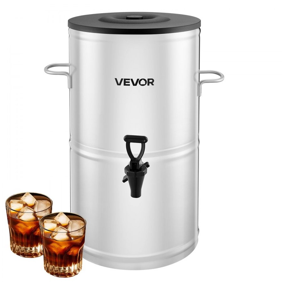 VEVOR Stainless Steel Iced Tea Dispenser – 4 Gal, 304 Grade