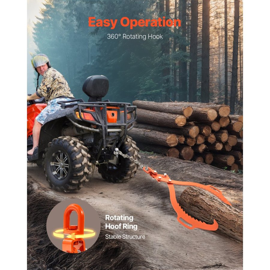 VEVOR Log Grapple – 32 in, 1543 lbs Capacity, 2-Claw