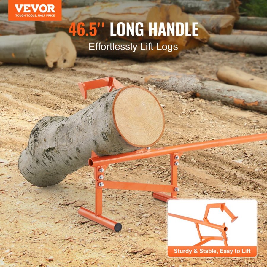 VEVOR Log Lifter – 46.5 in Timberjack, 15" Max Logs