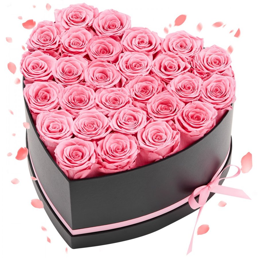 VEVOR Pink Forever Flowers - 27 Real Roses, 3 Years