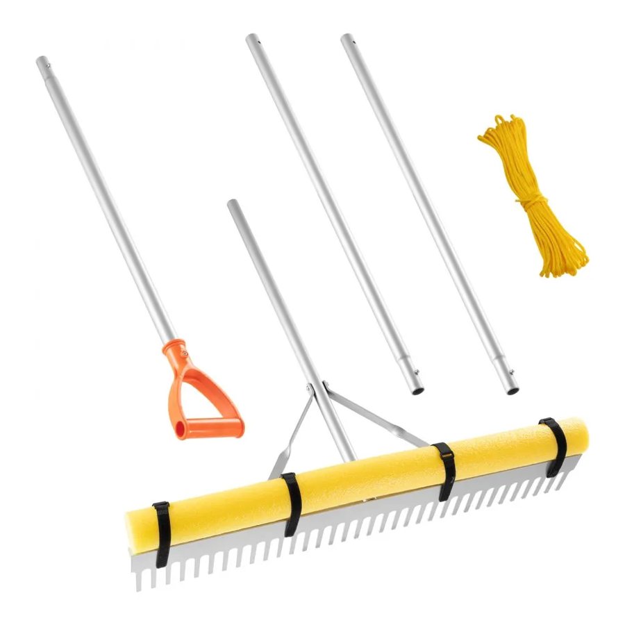 VEVOR 36 Inch Landscape Rake – 0.14 Inch Thick, 51.84 FT