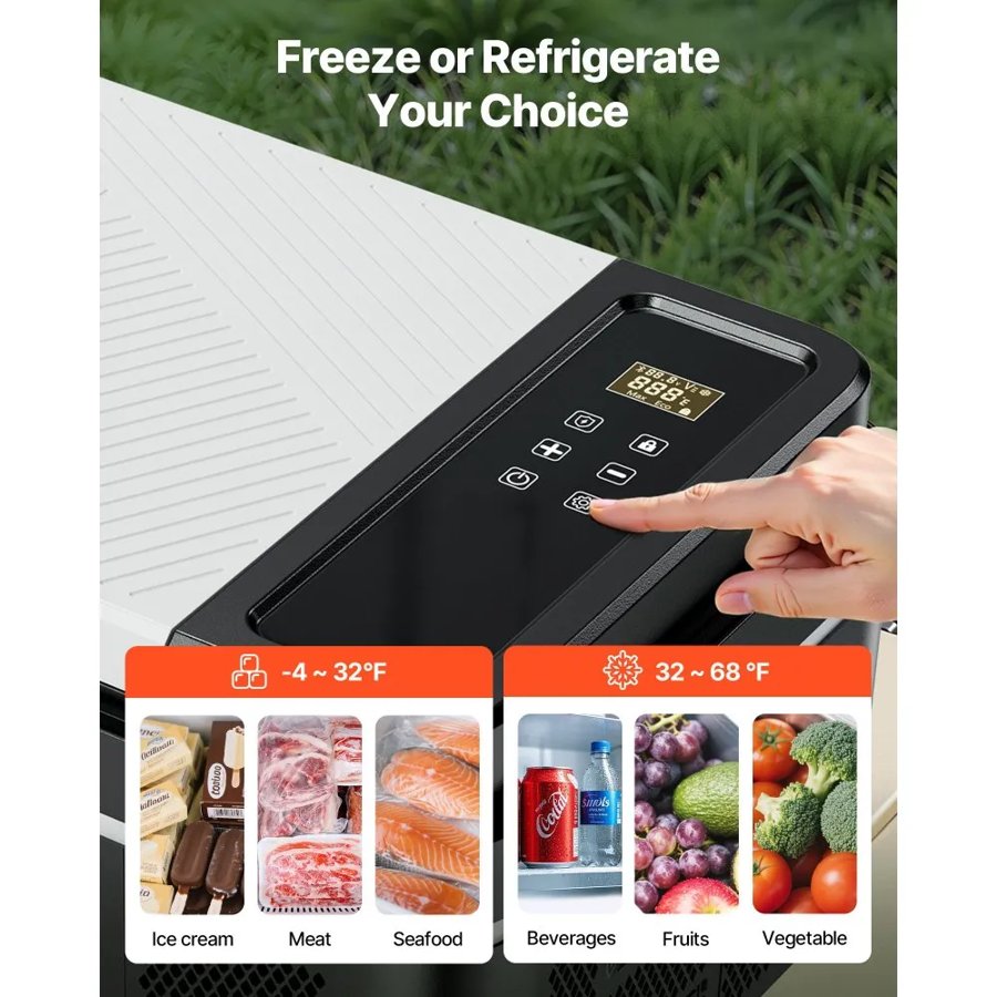 VEVOR Portable Freezer Cooler – 22L, 45W, -20°C Deep Freeze