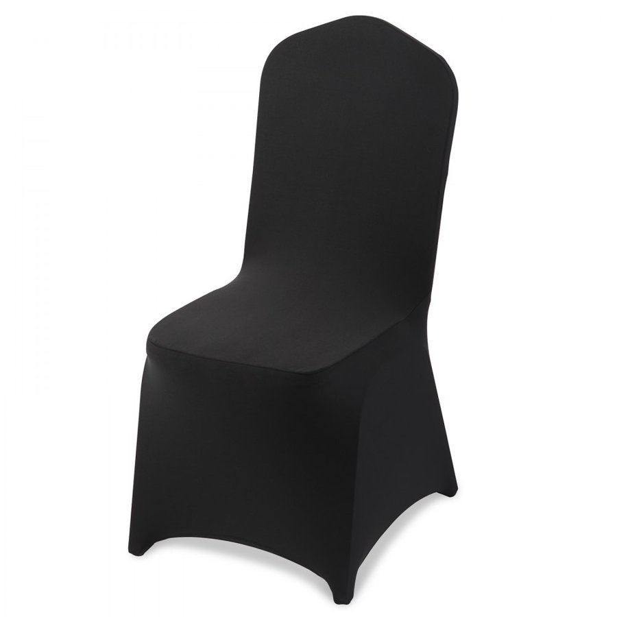 VEVOR 100 Black Spandex Chair Covers – Stretch Fit, 37.4 in.