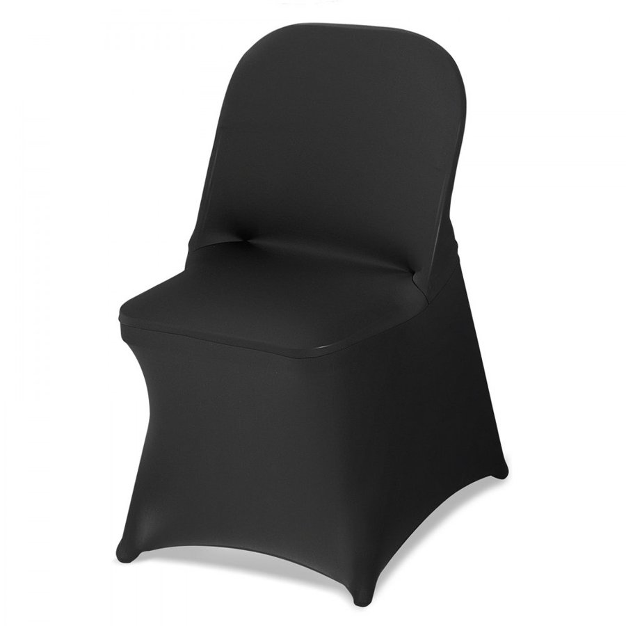 VEVOR Black Spandex Chair Covers – 150 Pcs Stretch Set
