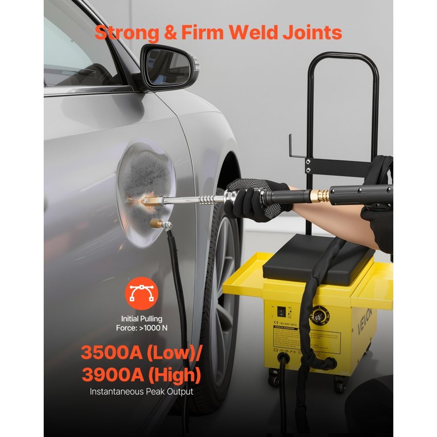 VEVOR 4.5KW Stud Welder Dent Repair Kit – 6 Modes, 2 Guns