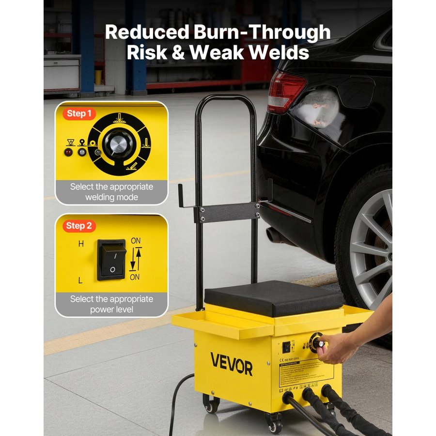 VEVOR 4.5KW Stud Welder Dent Repair Kit – 6 Modes, 2 Guns
