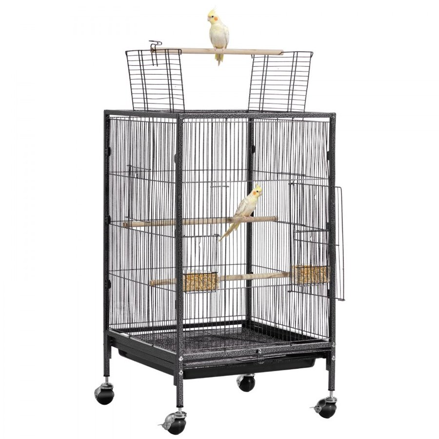 VEVOR Bird Cage for Small Birds – 18" x 18" x 30", 0.4-Inch