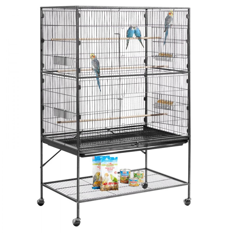 VEVOR Flight Bird Cage – 36.6 x 22.8 x 59.5 Inch, Flat Top