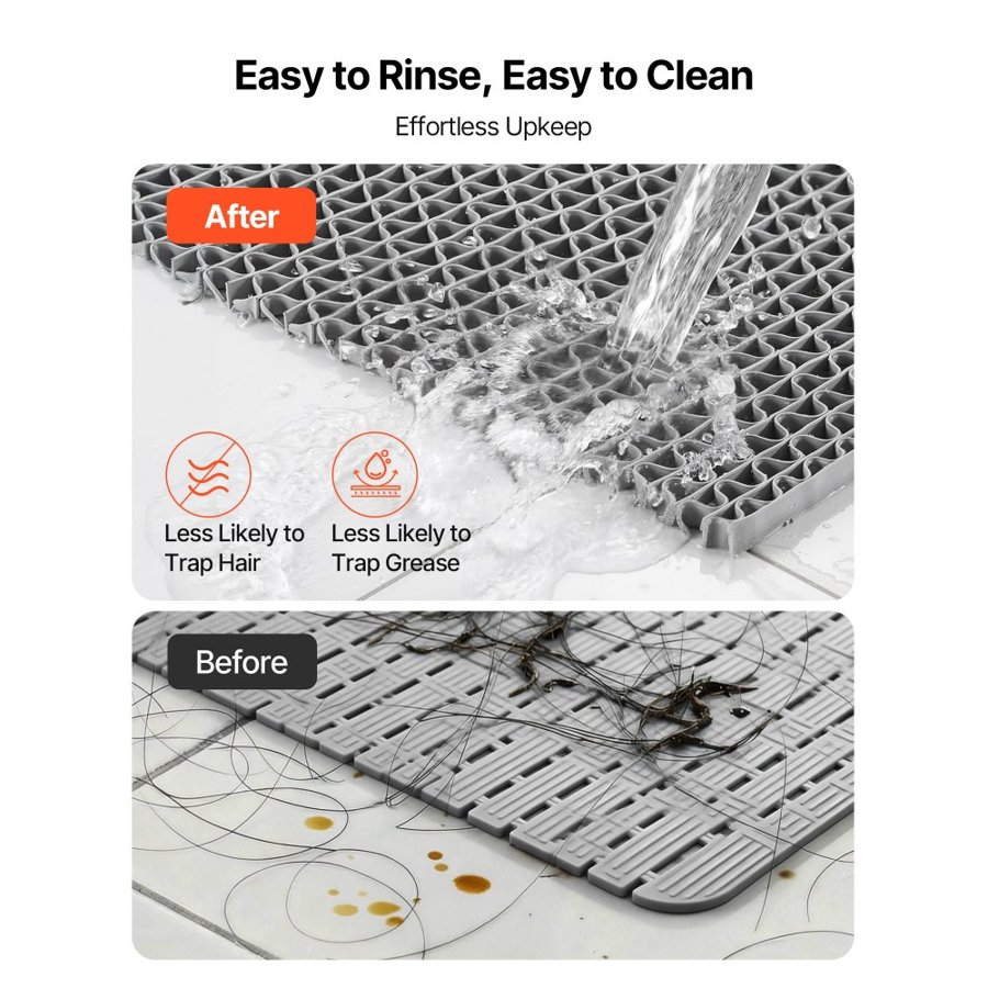 VEVOR Floor Drainage Mat – 90×300 cm PVC Non-Slip Roll