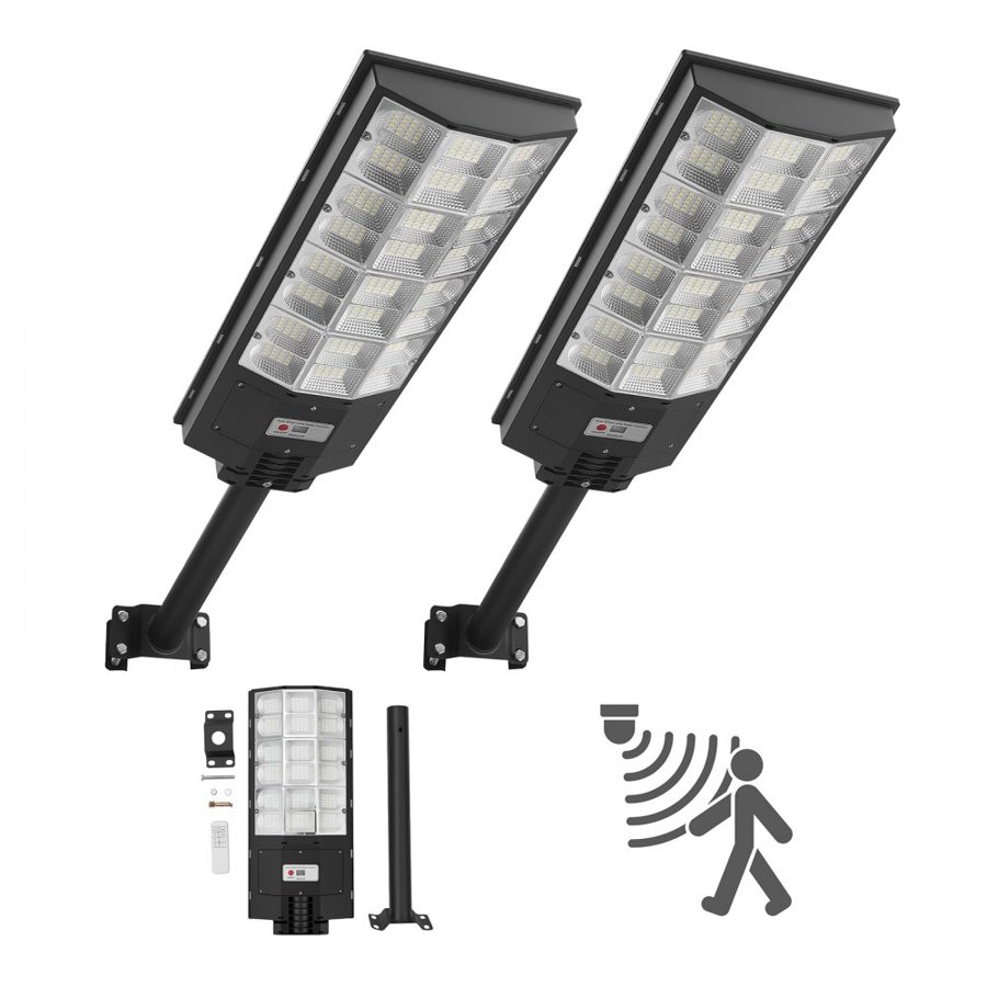 VEVOR Solar Powered Street Lights with Motion Sensor - 8000W