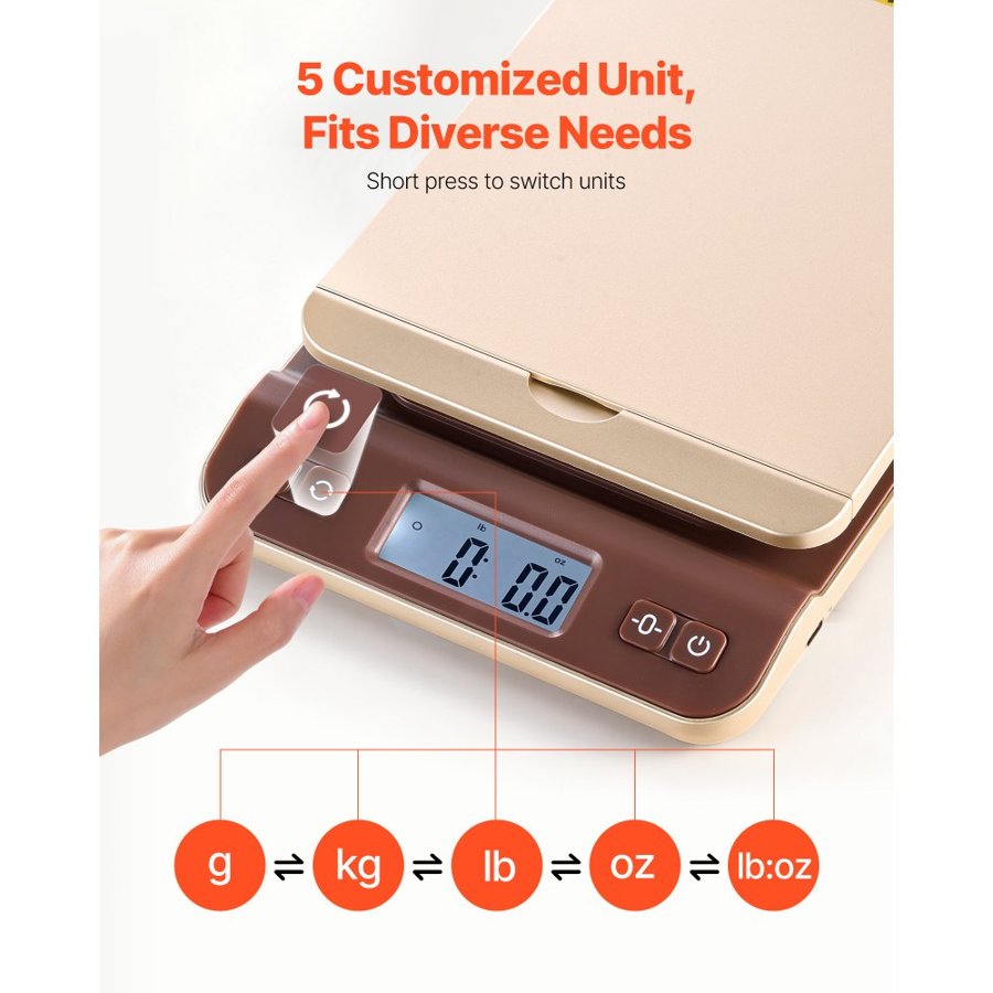 VEVOR Digital Shipping Postal Scale – 88 lbs, 0.1 oz