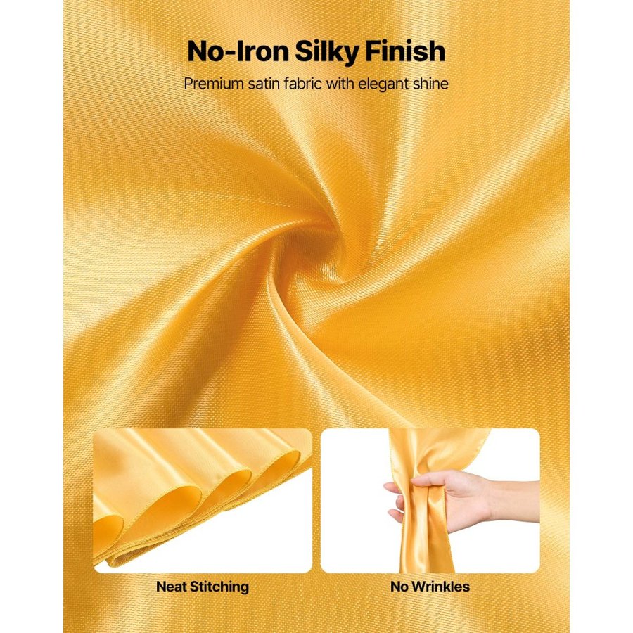 VEVOR Satin Sashes for Wedding Chairs – 100PCS, 7×108 Inches