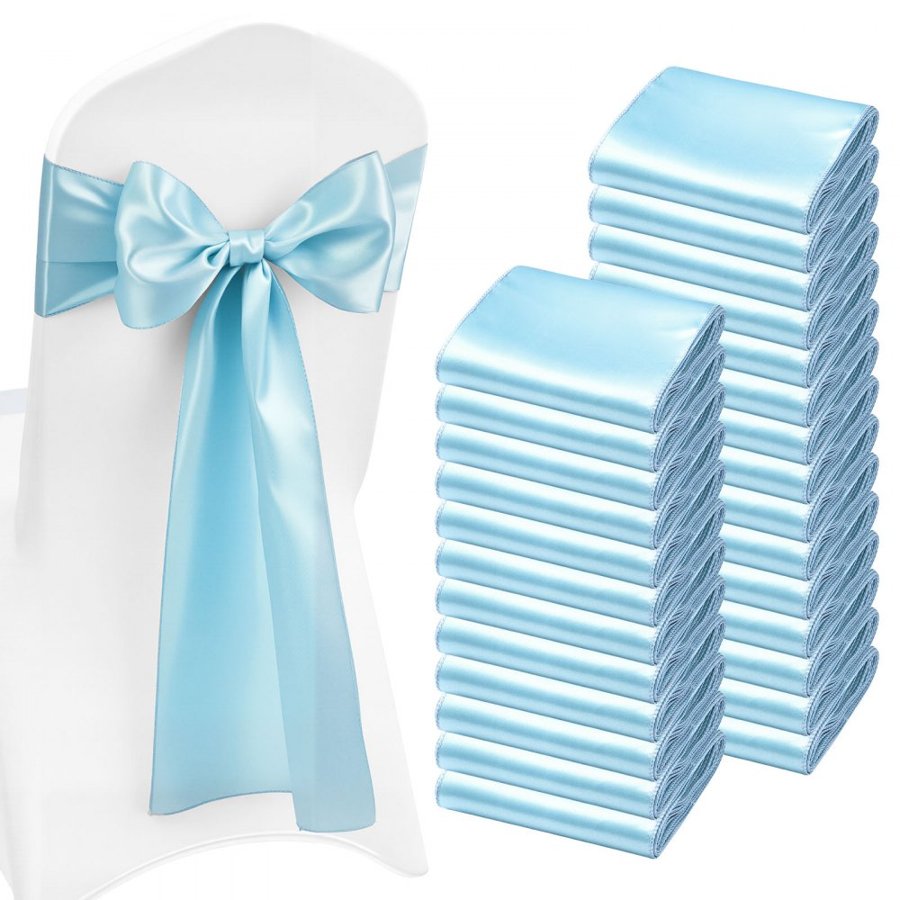 VEVOR Wedding Seat Bows - 275x17 cm Size, 100 Pack