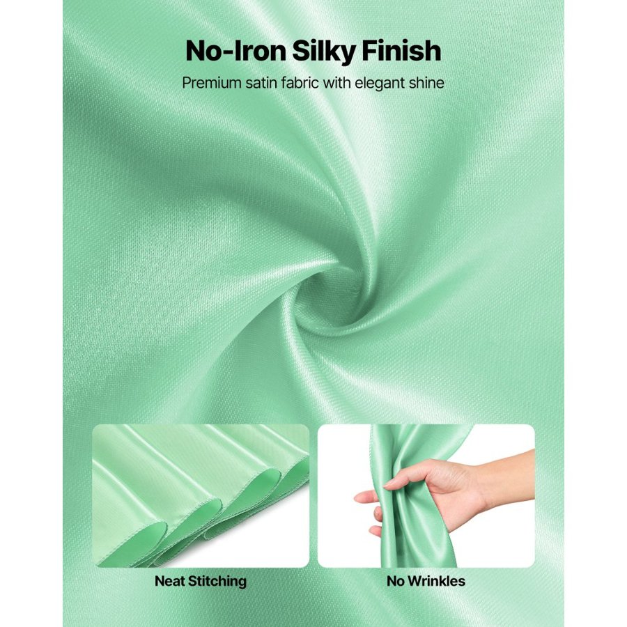 VEVOR Green Chair Sashes – 100 PCS, 7 x 108 Inch, 275 x 17cm