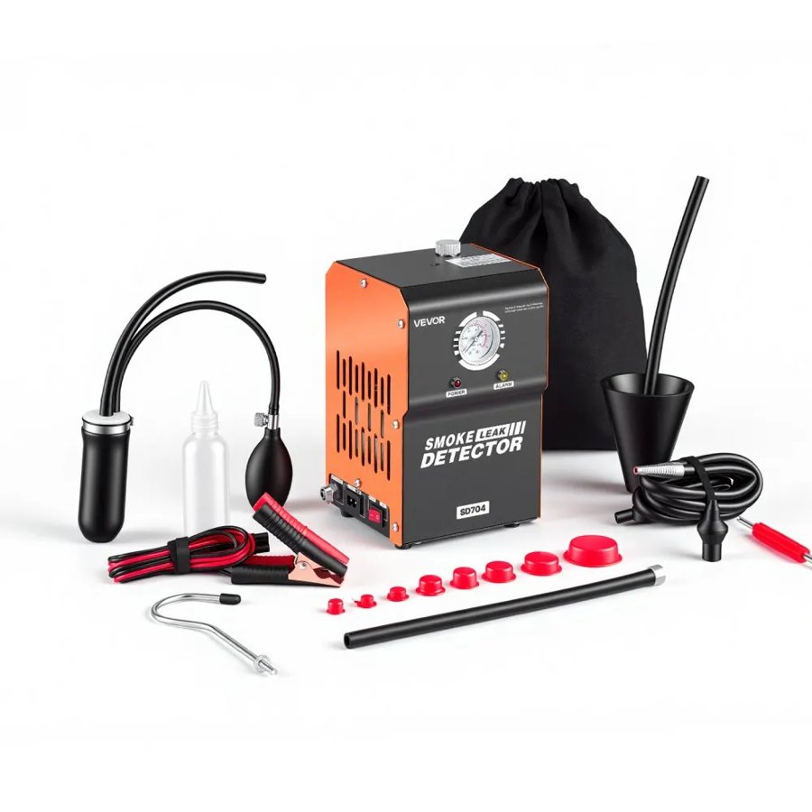 VEVOR EVAP Leak Detector – DC 12V Smoke Tester with Gauge