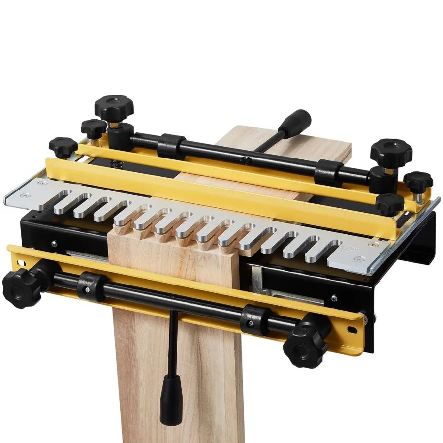 VEVOR Dovetail Jig, 12 in Width, Dove Tailing Router Jigs with Router Bit & 1/2” Template, Precise Alignment Dove Tail Jig, Mortise and Tenon Jig Woodworking Tools for Furniture & Wood Cabinet Making