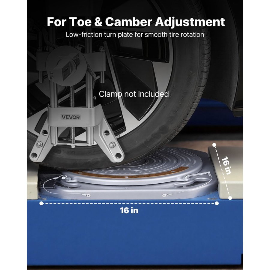 VEVOR Wheel Alignment Turn Plates – 2pcs, 60°, 1°, 345mm