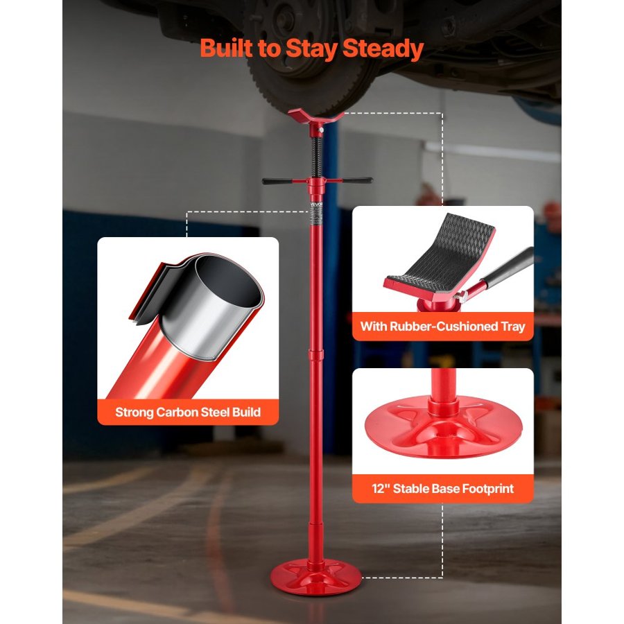 VEVOR 1/2 Ton Under Hoist Jack Stand – 1372-2130 mm Lift