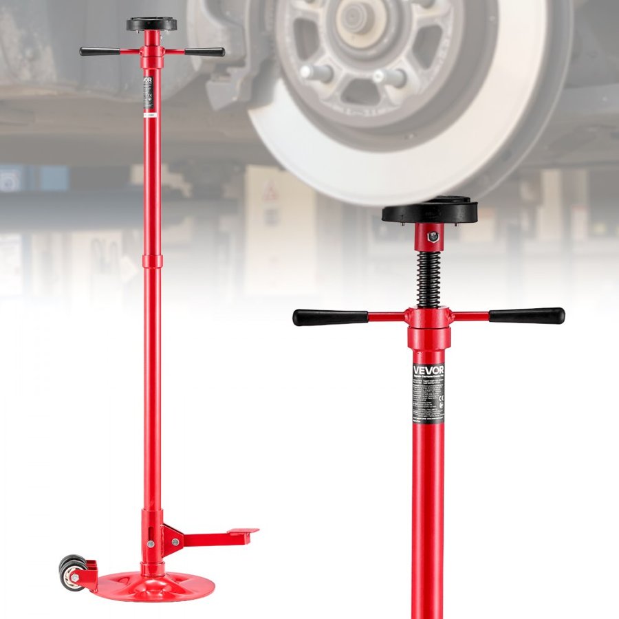 VEVOR Under Hoist Jack Stand – 3/4 Ton, 51.97"–80", 2 Wheels