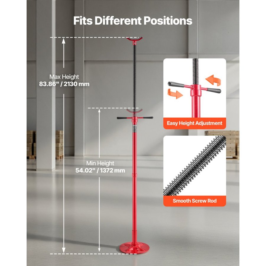 VEVOR Underhoist Support Stand – 3/4 Ton, 1372–2130 mm
