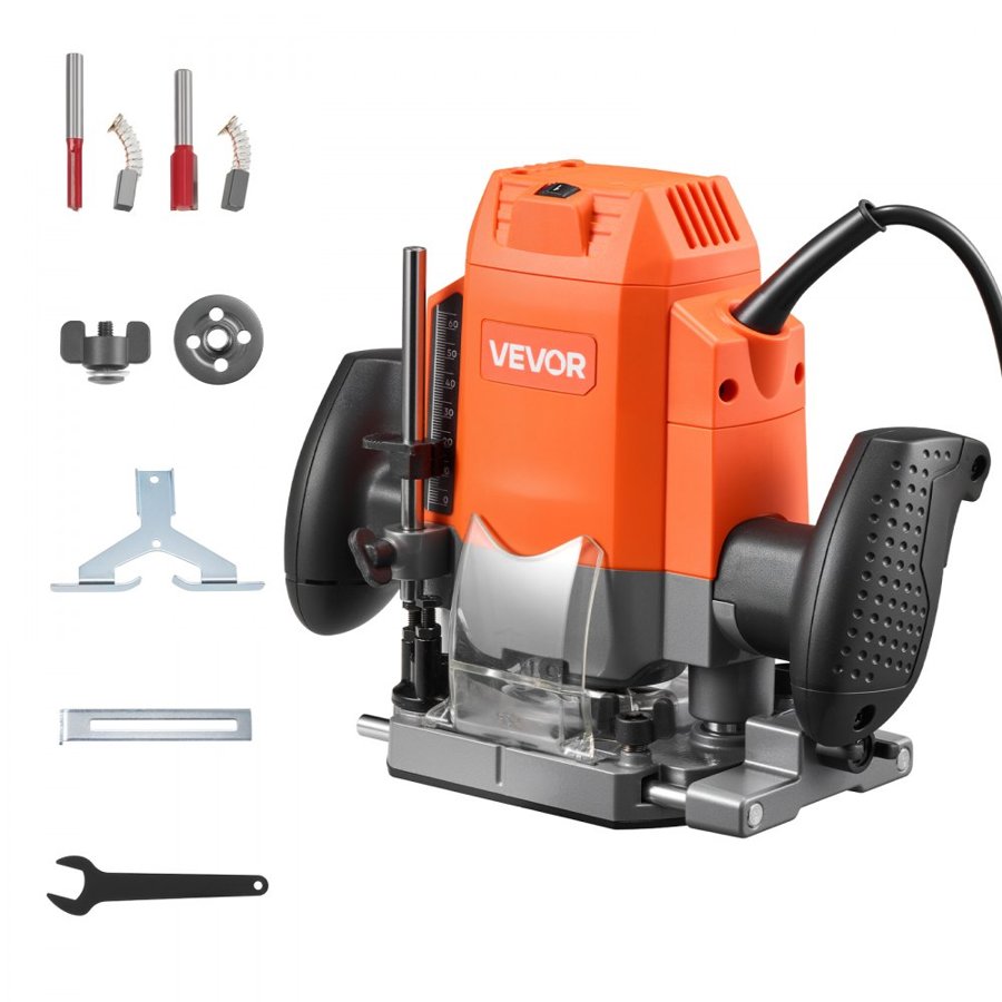 VEVOR Variable Speed Wood Router – 1200W, 6 Speeds