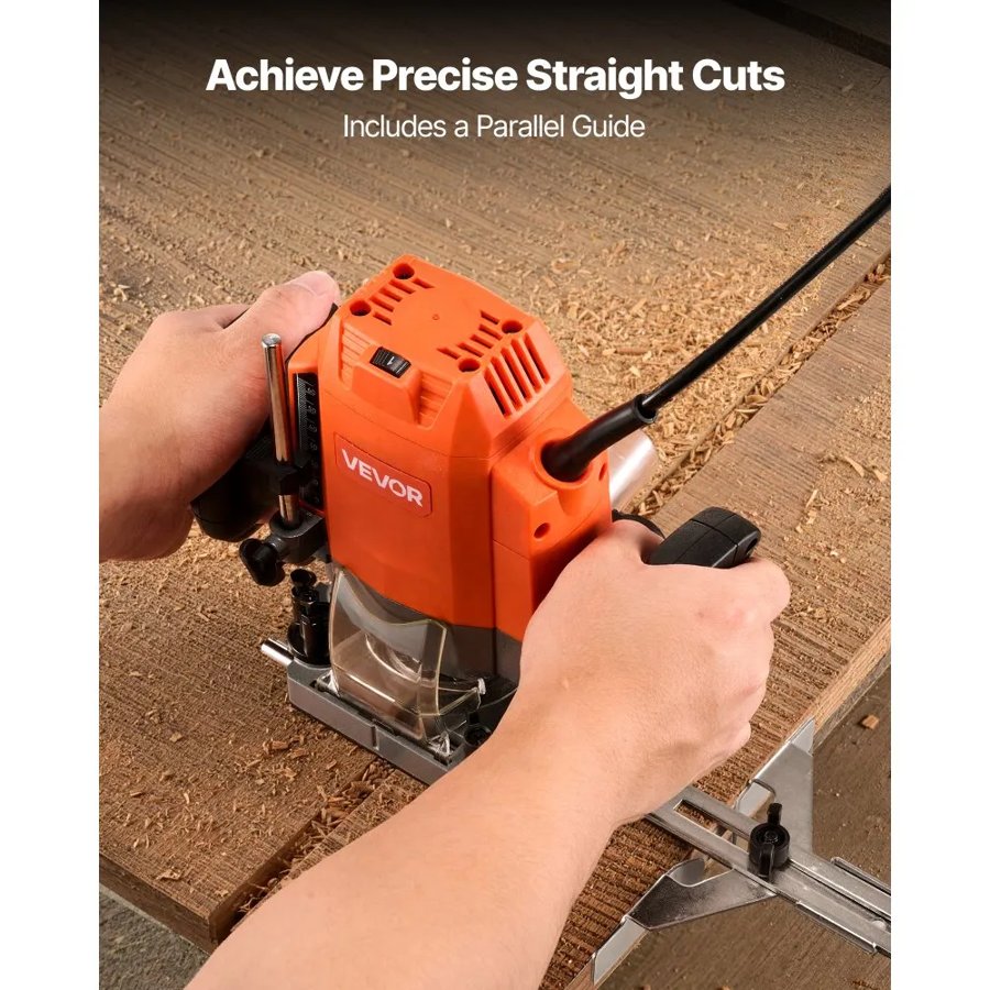 VEVOR Variable Speed Wood Router – 1200W, 6 Speeds