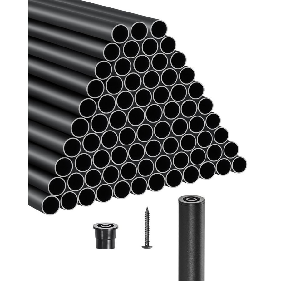 VEVOR Aluminum Spindles Deck Railing - 101 PCS, 29.45 lbs