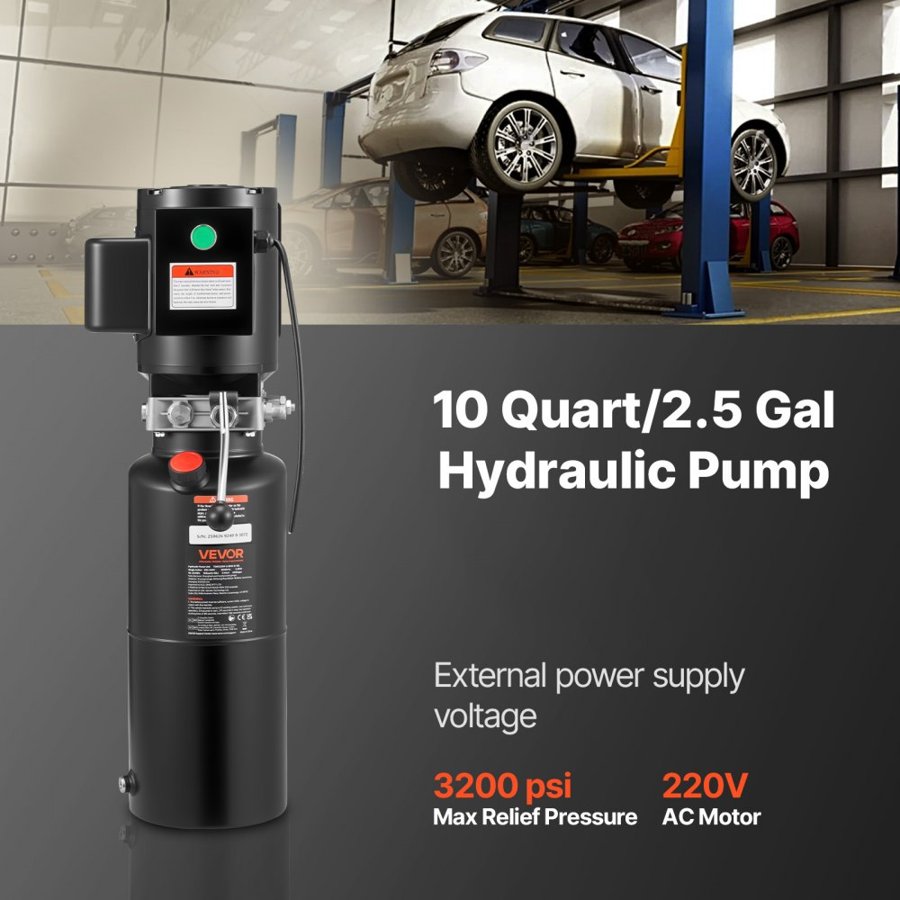 VEVOR  Hydraulic Power Unit – 220V Electric Pump for Heavy Lifting