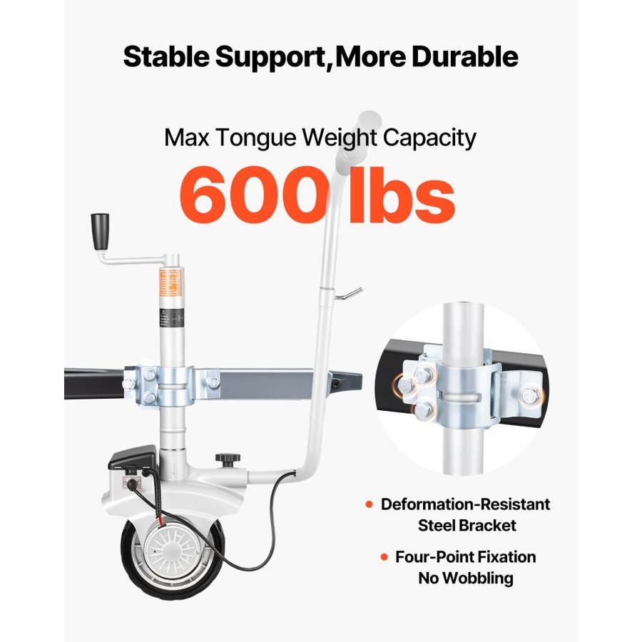 VEVOR Electric Motorized Trailer Dolly – 2.5T, 380W, 12V