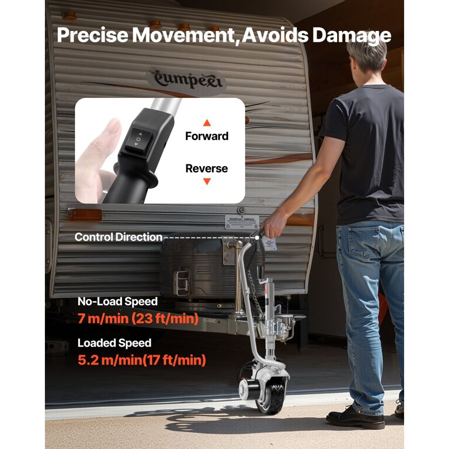 VEVOR Electric Motorized Trailer Dolly – 2.5T, 380W, 12V