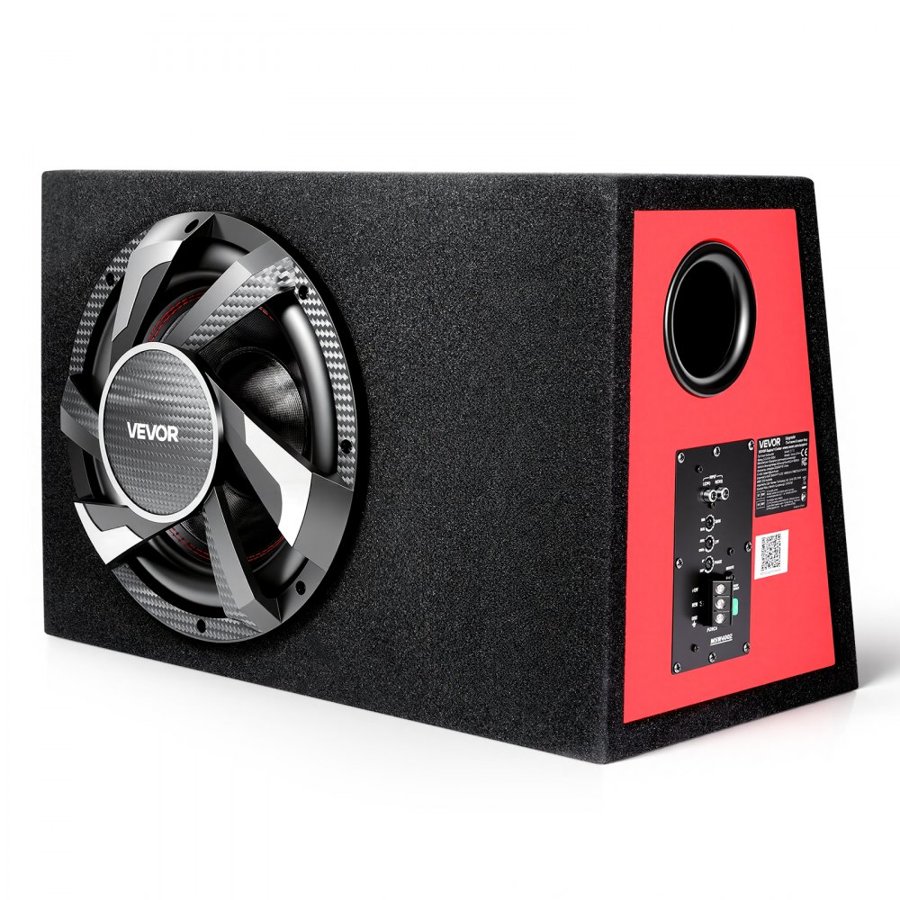 VEVOR 12" Subwoofer and Amp Package – 490W Peak, MDF