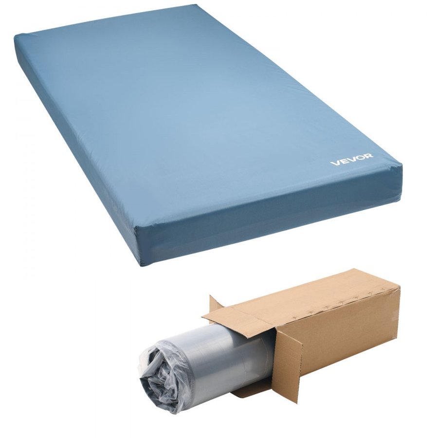 VEVOR Hospital Bed Mattress, 159 kg Load Capacity, Long Term Care Pressure Redistribution Medical-Grade Foam Mattress, Waterproof for Bedsore Treatment Nursing Homes and Home Care, 914 x 2030 x 153 mm