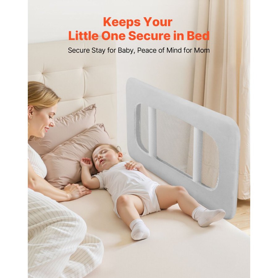VEVOR Toddler Bed Rail – 31.5 x 26.38 inch, 220 mm